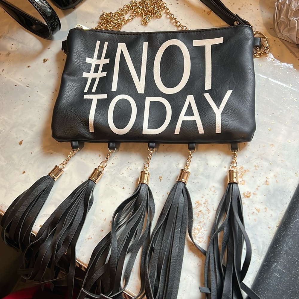 Kiss me couture crossbody bag
